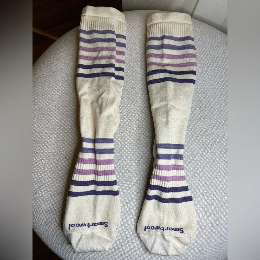 Smartwool Women's Spruce Street Crew Striped Socks Merino Wool Moisture Wicking